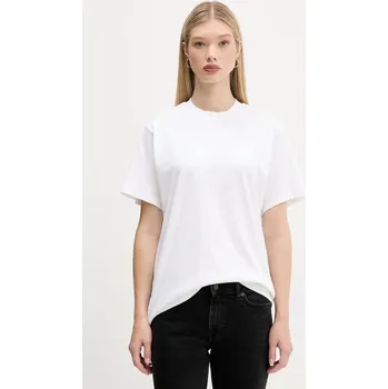 Pánské oblečení Bavlněné tričko HUGO Vintage Tee_19 50550901 bílá 00X, vel. S