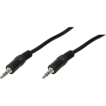 Audio kabel LogiLink CA1048 jack audio kabel 0.20 m černá (matná)