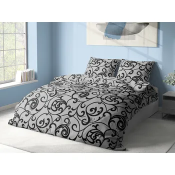 Povlečení Aaryans bavlněné povlečení Ornament šedá 140x200/70x90 cm
