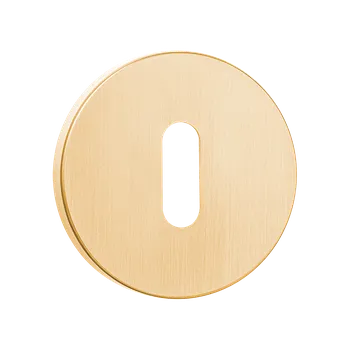 Dveřní kování Kuchinox ROZETA kulatá klíč kartáčované zlato