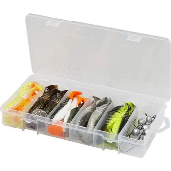 Rybářský háček Sada Gumových Nástrah Savage Gear Cannibal Shad Kit 8,0-10,0cm