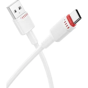 Datový kabel Borofone - Datový kabel Beneficio Series (BX110) - Premium Line, USB Type-C, vysoce kvalitní, rychlé nabíjení, 3A, 1m - bílý