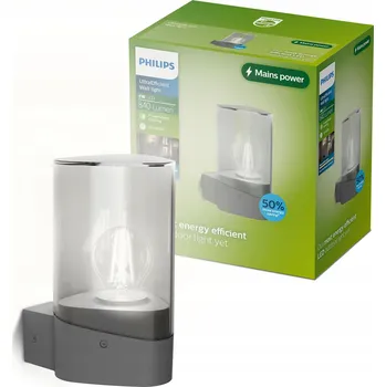Venkovní osvětlení Venkovní nástěnné svítidlo Philips šedé E27 4 W