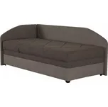 Čalouněná jednolůžková postel Torino 90x200 s úložným prostorem hnědá