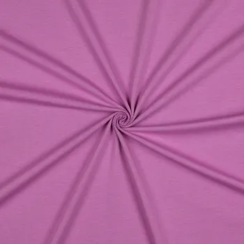 BIO bavlněný úplet jednolíc light violet - PŘEDOBJEDNÁVKA