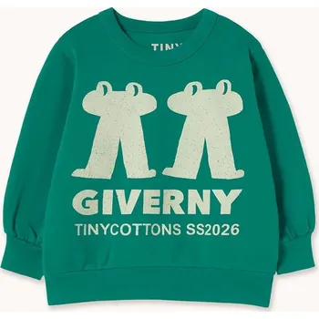 Dětská móda Dětská bavlněná mikina Tinycottons FROG & FROG GRAPHIC SWEATSHIRT SS26.162 zelená 77X, vel. 116