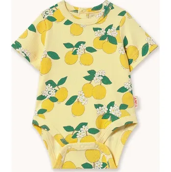 Kojenecký body Kojenecké body Tinycottons ORANGES RIB BODY SS26.116 žlutá 10X, vel. 92