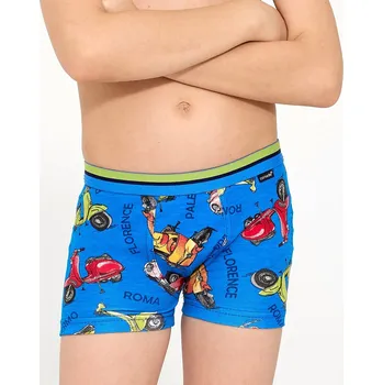 Chlapecké spodní prádlo Cornette boxerky chlapecké 701/155 Vespa 2 - modrá, 122-128 (Chlapecké boxerky Cornette)