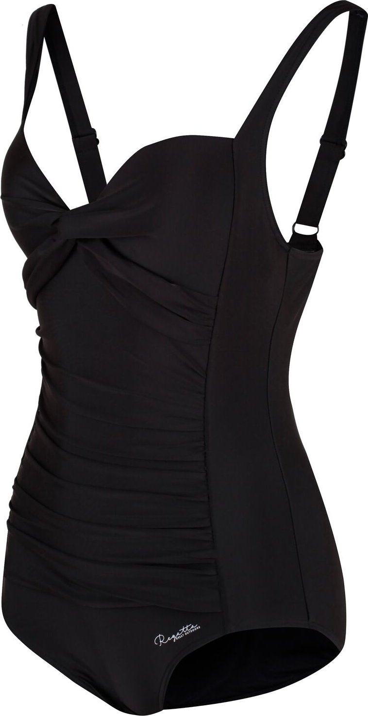 Dámské zeštíhlující jednodílné plavky Regatta Sakari Tummy Control RWM012 černé Velikost: 20 (3XL)