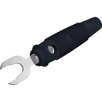 Krokosvorka Hirschmann Test a Measurement KB 3 sw laboratorní zástrčka zástrčka, rovná černá 1 ks