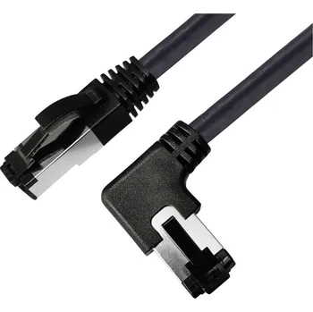 Datový kabel BKL Electronic 144038 RJ45 síťové kabely, propojovací kabely CAT 8.1 S/FTP 3 m černá bez halogenů 1 ks