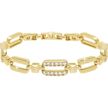 Náramek biju Pozlacený náramek se zirkony 2613