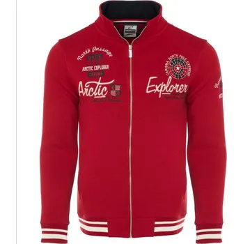 Pánská mikina CARISMA mikina pánská 5234 s límcem M červená