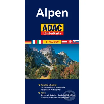 Záložka Alpen 1:750 000 - MAIRDUMONT MAIRDUMONT