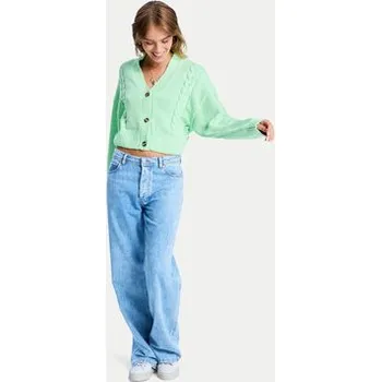 Dámský svetr Roxy Kardigan Missing The Sun ERJSW03677 Zelená Regular Fit S