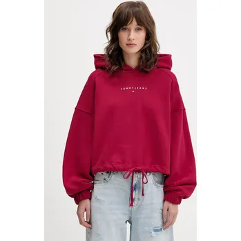 Dámská mikina Bavlněná mikina Tommy Jeans DW0DW21607 růžová 42X, vel. XS
