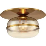 Stropní světlo Nottingham L – nadčasová elegance, sklo + antická mosaz