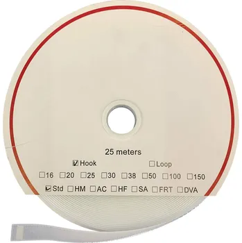 Zip FASTECH® T0105000000325 pásek se suchým zipem, zalepení hotmelt , háčková část, (d x š) 25000 mm x 50 mm, bílá, 25 m