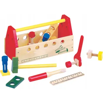 Dřevěná hračka Bino Malá Kufřík sada nářadí pro děti 1
