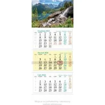 Kalendář Kalendarz 2026 ścienny trójdzielny Tatry