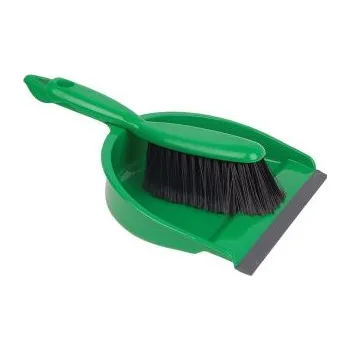 Lopatka a smetáček, Zelená, Čištění prachu s PP štětinami