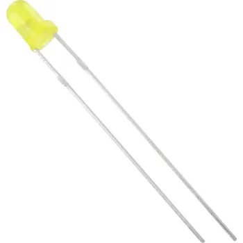 Polovodič TRU COMPONENTS 1577332 LED s vývody žlutá kulatý 3 mm 2500 mcd 60 ° 20 mA