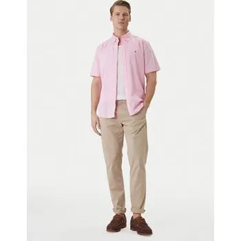 Pánská košile Tommy Hilfiger Košile MW0MW42630 Růžová Regular Fit L