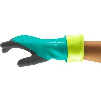 Zdravotnický oděv Ansell 58735070 AlphaTec® rukavice pro manipulaci s chemikáliemi Velikost rukavic: 7 EN 388:2016, EN 407:2020, EN 21420:2020, EN 374-1:2016/ Typ A, EN