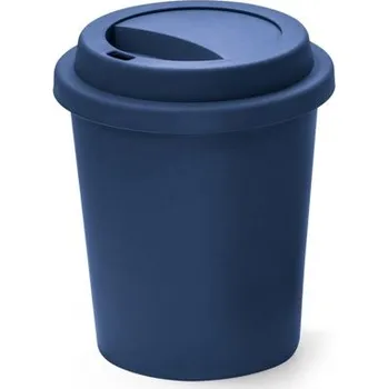 Termohrnek TONALI 350. Jednostěnný cestovní hrnek z PP - Námořnická Modrá