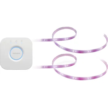 LED páska Philips Hue LED pásek, prodloužení LED pásku, centrála 70342400 plus 70344800 plus 871951434262000 2x Lightstrip Plus plus Hue Bridge pevně vestavěné LED 20 W