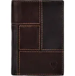 Kožené pouzdro na doklady nebo peněženka bez drobných 513-2220A black/brown