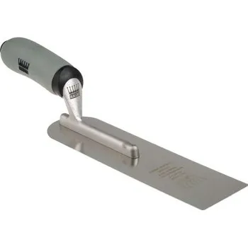 Zednická lžíce Lžíce, dělka lopatky: 254 mm, Měkká rukojeť Nerezová ocel