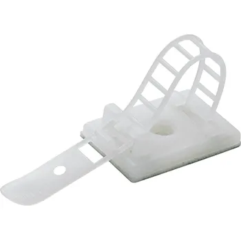 Stahovací páska TRU COMPONENTS WCT-64 úchytka samolepicí, šroubovací 1571985 Průměr kabelového svazku (rozsah) 16 mm (max) s upevňovací páskou přírodní 1 ks