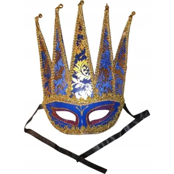 Karnevalová maska Maska na obličej Widmann plastová modrá