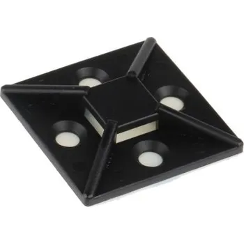 Organizace kabelů Držák kabelových stahovacích pásek pro 10.2mm široké pásky 38mm 38 mm barva Černá samolepicí RS PRO