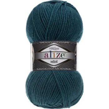 Superlana Midi - 212 modrá petrolejová