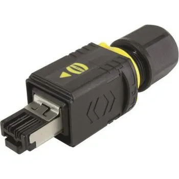 Konektor Konektor RJ45, řada: HARTING PushPull Cat5, Přímý, Kabelová montáž, Samec, počet portů: 4