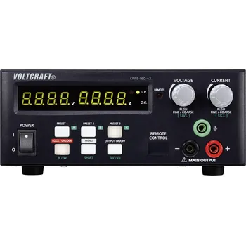VOLTCRAFT CPPS-160-42 laboratorní zdroj s nastavitelným napětím, 0.02 - 42 V/DC, 0.01 - 10 A, 160 W, USB, lze dálkově ovládat, lze programovat, Auto-Range ,