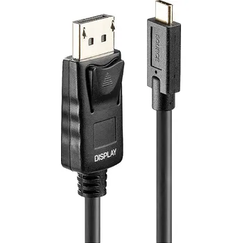 Audio kabel LINDY USB kabel USB-C ® zástrčka, Konektor DisplayPort 5.00 m černá 43305 4K UHD Kabel pro displeje USB-C®