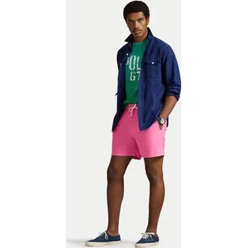 Pánské plavky Polo Ralph Lauren Plavecké šortky 710957782506 Růžová Classic Fit XL
