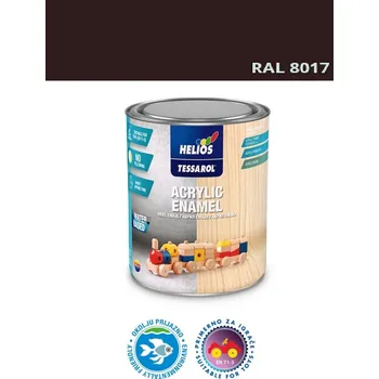 univerzální barva TESSAROL akrylátový email RAL 8017 satin 0,2l ( )