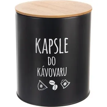 Dóza na potraviny Dóza ORION Black Kapsle do kávovaru 16cm