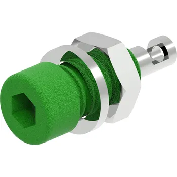 Krokosvorka Electro PJP 224-M5-C-CD1-V zdířka pro banánek Ø pin: 2 mm zelená 1 ks