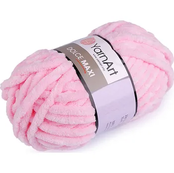 Galanterie Pletací žinylková příze Dolce Maxi 200 g, střední, 11 (750) růžová dětská