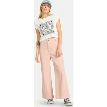 Dámské kalhoty Billabong Kalhoty z materiálu Sea Tone EBJNP00139 Růžová Wide Leg 30