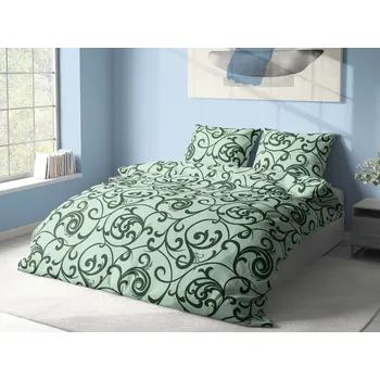 Povlečení Aaryans bavlněné povlečení Ornament zelená 140x200/70x90 cm