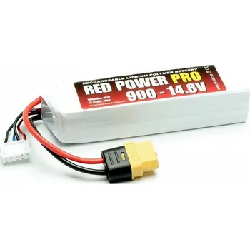 RC vybavení Red Power 19122 akupack Li-Pol (modelářství), 14.8 V, 900 mAh, 60 C, Softcase, XT60