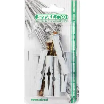 Hmoždinka Hmoždinka univerzální s vrutem, 8/4.5*80, STALCO, bal.5 ks