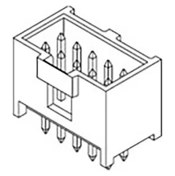 Elektrický konektor Molex 901301108 kolíková lišta se západkou Rastr (rozteč): 2.54 mm Počet pólů: 8 Počet řádků: 2 1 ks Tray