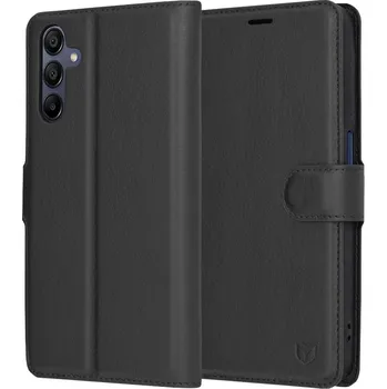 Pouzdro na mobilní telefon Techsuit - Kožené pouzdro - Samsung Galaxy A15 5G - černé